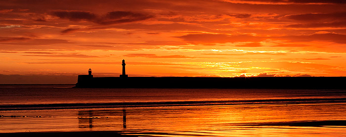 Beach Blaze � the sunset at the beach