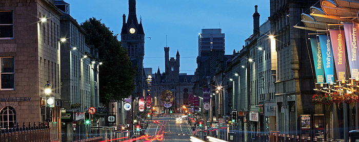 Union Street at night